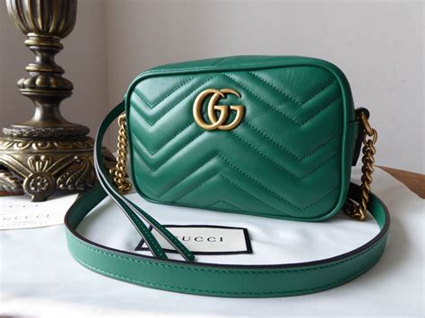 gucci marmont mini emerald green|GUCCI Calfskin Matelasse Mini GG Marmont Shoulder Bag .